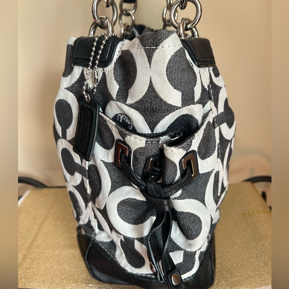 Coach Peyton Monogram Tote Shoulder Bag - Picture 4 of 12